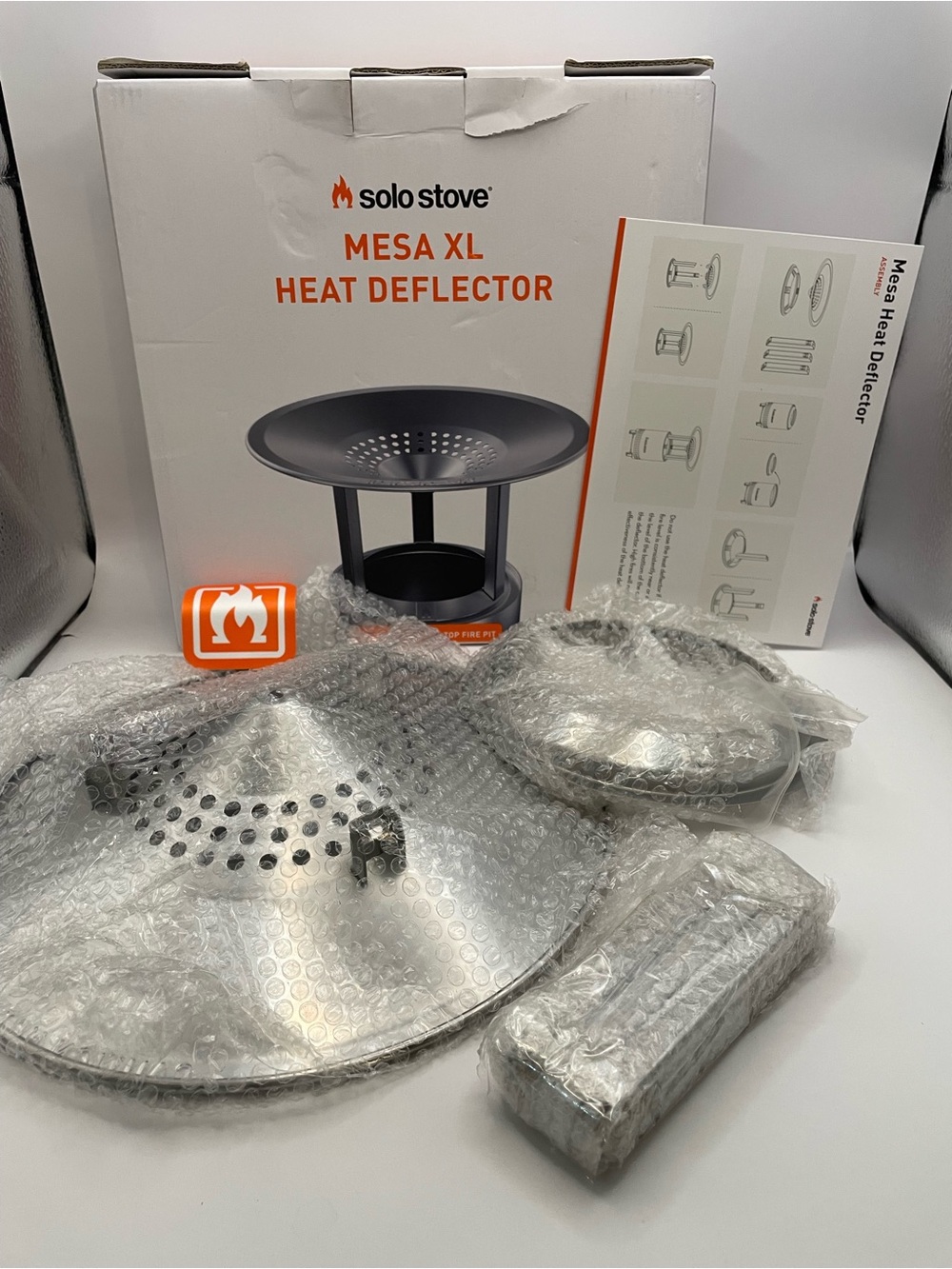 Solo Stove Mesa XL Heat Deflector, with 3 Detachable Legs, Accessory for Mesa XL